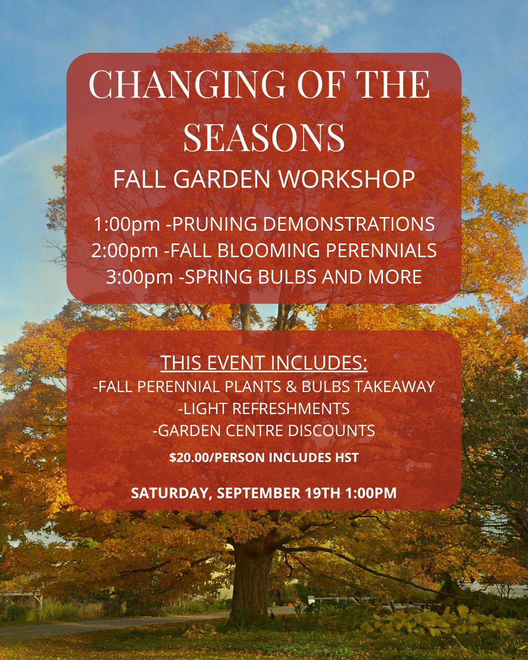Changing of the Seasons Fall Garden Workshop